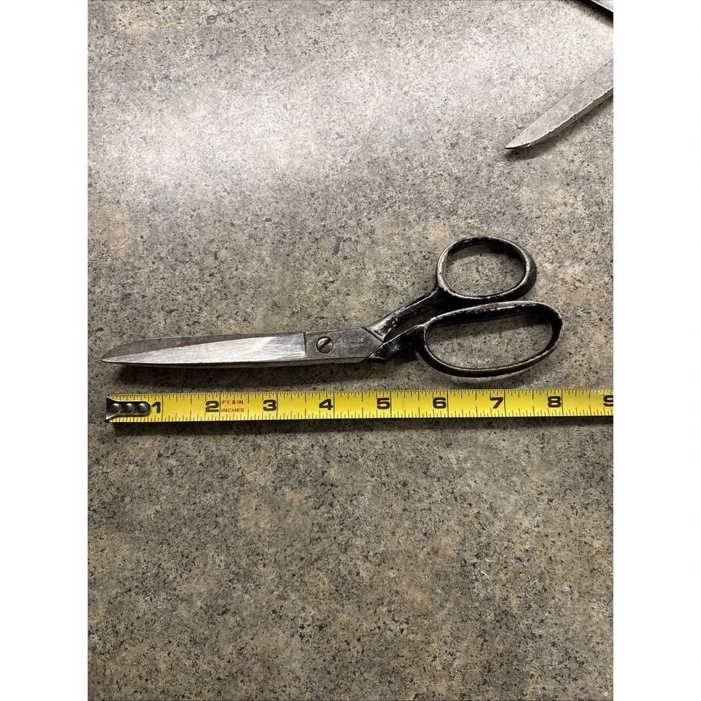 Vintage Metal Sewing Scissors Boker, Richard's, Voss Cut Co Lot Of 3